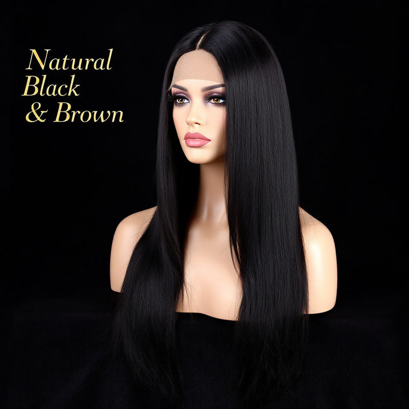Natural Black & Brown Wigs