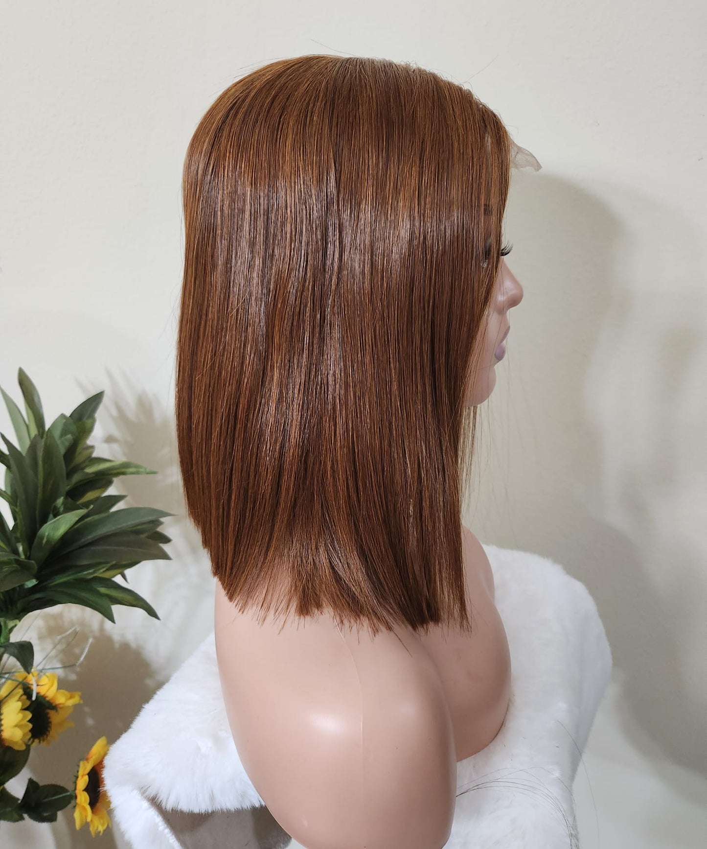 10" Vietnamese Raw Hair Bob Wig | 2x6 HD Lace Closure | Light Brown